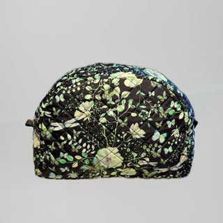 Quiltet Toilettaske, Green Butterflies