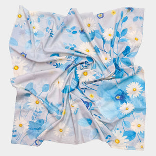 Botanical Daisy, Long Cotton Scarf
