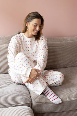 Danish Christmas Sweatset til voksne med motiv af Annemette Voss