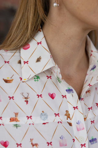 Danish Christmas Pyjamas med motiv af Annemette Voss