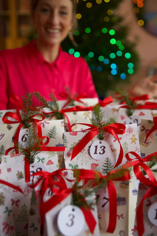 Gavemærker, 24 stk, Christmas Countdown