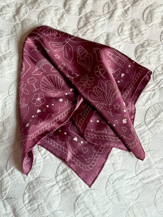 Silketørklæde, Iconic Silk, wine