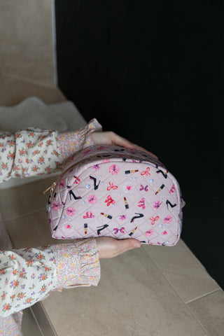 Quiltet Toilettaske, Lipstick