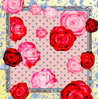 Bomuldstørklæde, Rose Garden, Red