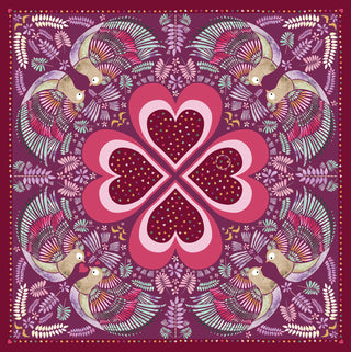 PREORDER: Bomuldstørklæde, Love Dove, Pink