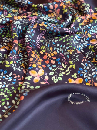 Star Dust Navy, Square Silk Scarf