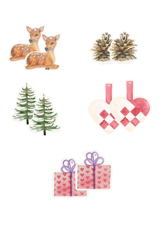 Gavemærker, 10 stk, Christmas Tree Mix