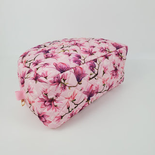 Quiltet Toilettaske, Pink Magnolia