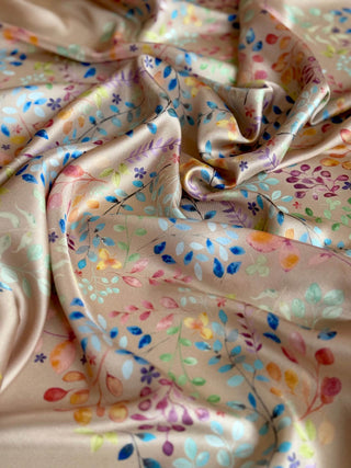 Star Dust Latte, Square Silk Scarf